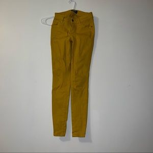 mustard jeans